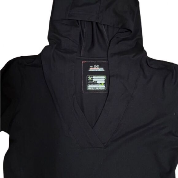 Under Armour Women’s‎ All Season Hooded Sweatshirt Black 3/4” Sleeve  Size Small - Picture 2 of 7